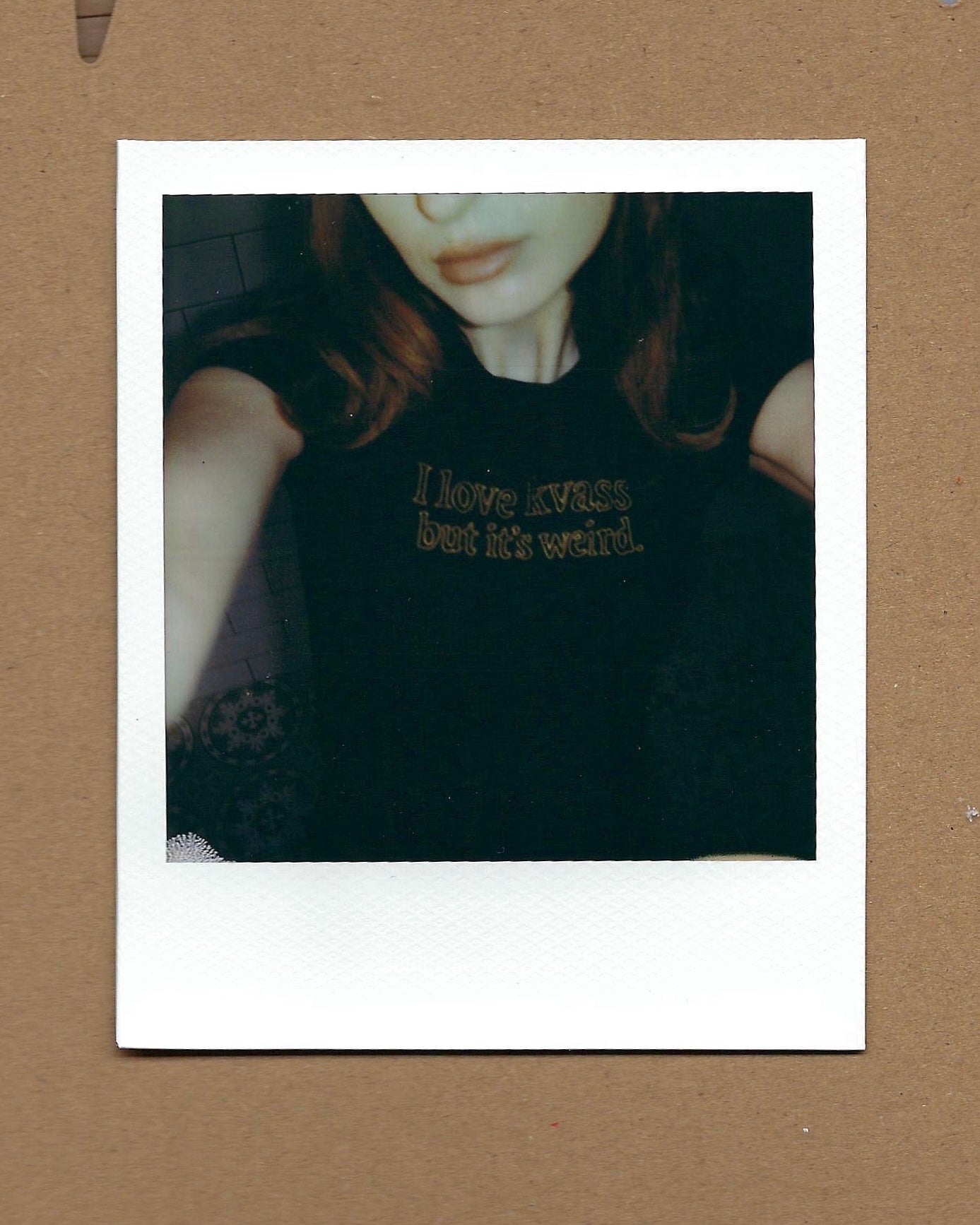 ‘I love kvass but it’s weird’ Embroidered Fitted Ladies Tee
